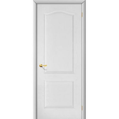 Дверь межкомнатная ламинированная, коллекция 10, Палитра, 2000х900х40 мм., глухая, белый (Л-23)